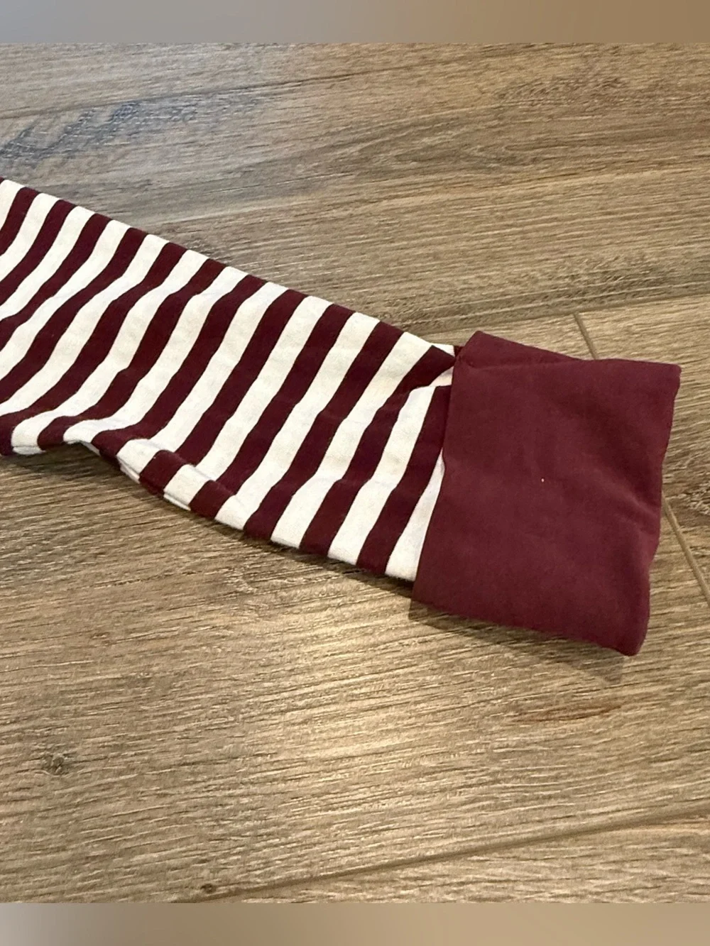 Garb Girls' Maroon & White Striped Casual Dress with A&M Aggies Logo
